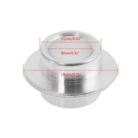 MUXSAM 8-Pack Inline Skate Bearing Bushing Spacers for 8mm Axles - Silver, Wheel Center Bearing Spacers for Men & Women Outdoor Skating