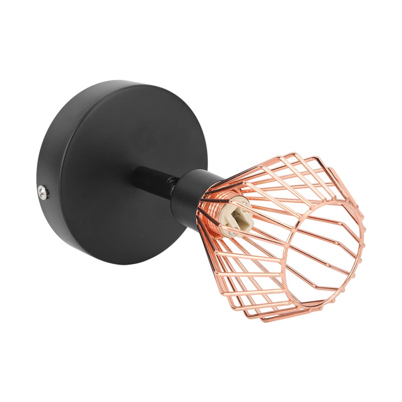 Wall Mounted Lamp Holder 180 Degrees Adjustable Metal Wall Lamp