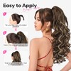 REECHO Ponytail Extension, 24" Claw Clip in Ponytail Extensions Long