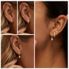 OOOPEL 3 Pairs Stackable Gold Cartilage Earring Set for Women