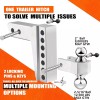 OCTORA Adjustable Trailer Hitch Fits 2" Receiver 6 Inch Drop