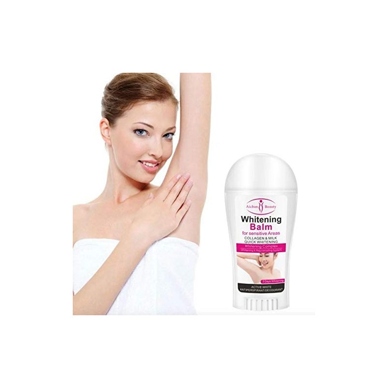 Aichun Beauty Duo Crema Blanqueadora Desodorante Colágeno Leche 2pz