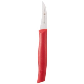 Zwilling 38600050 Twin Grip Schälmesser, Friodur Klinge, Griff: Kunstoff, 50 mm, rot