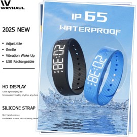 Reloj despertador Fitsleeps, alarma de despertador Fitsleeps Silent Vibration Wristband - Versión profesional, mejora tu sueño, para hombres y mujeres