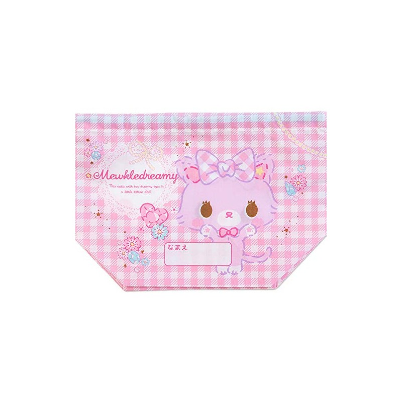 myu-kurudori-mi- Lunch Drawstring bag (Checked)