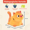 B. toys Krabbelspielzeug Baby, Krabbelhilfe Kuscheltier Katze mit Geräuschen, Krabbel