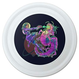 GRAPHICS & MORE Science Fiction Space Woman and Alien Novelty 9" Flying Disc