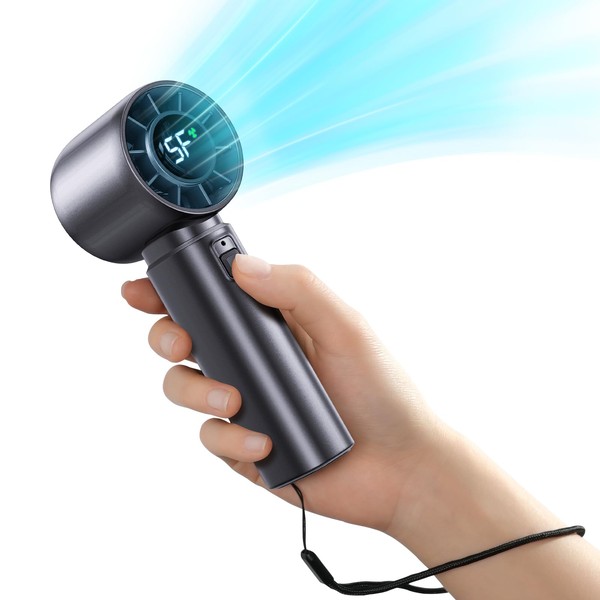 Eastfox Portable Handheld Turbo Fan, Personal Fan Battery 4000mAh Work