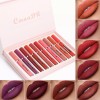 MM11 10 Lápices Labiales Mate Impermeable Antiadherente Lip Gloss