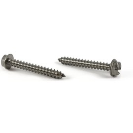 #12 x 3 1/2" Type A Sheet Metal Screws/Slotted/Hex Washer Head/Steel/Zinc / 500 Pc. Carton