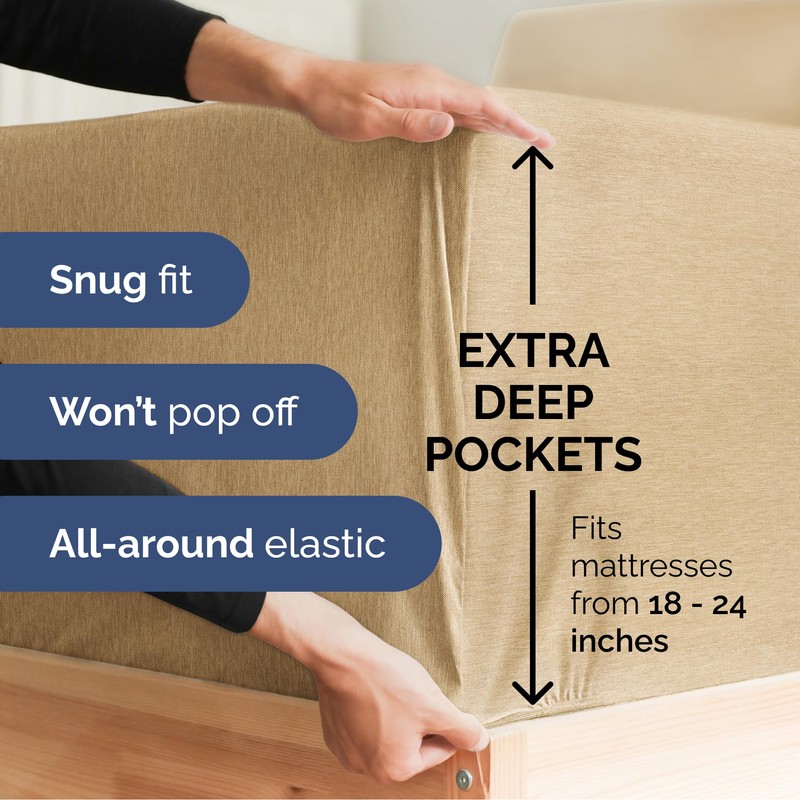 CGK Unlimited Extra Deep Split King Sheet Set - 7