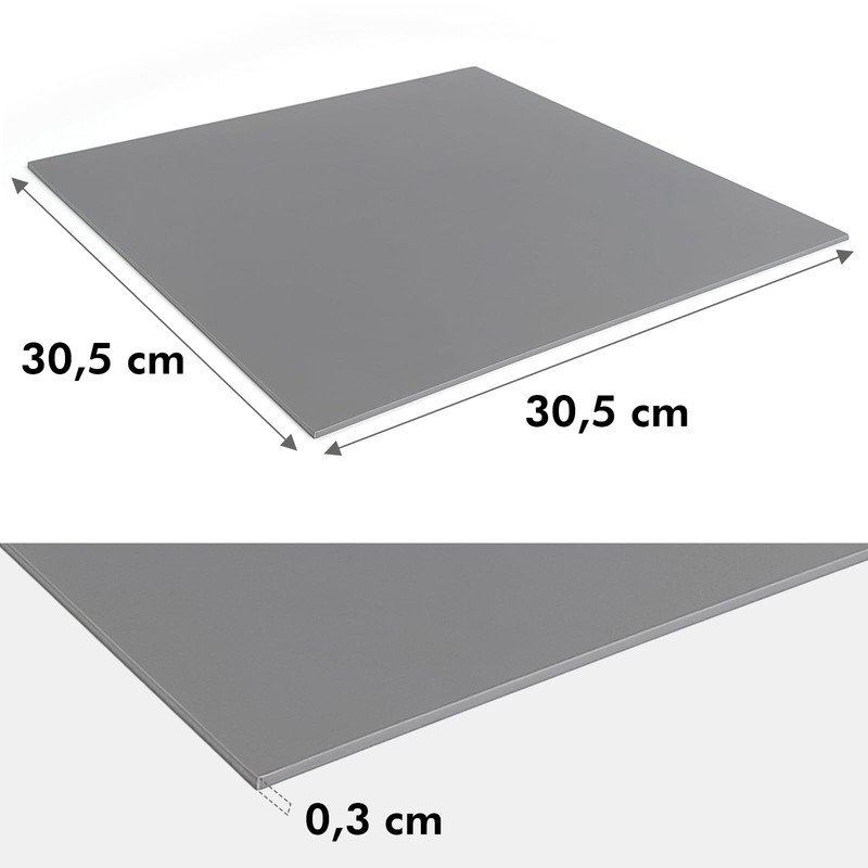 COOZEE Pack of 2 Soft Rubber Linocut Printing Plates, Flat