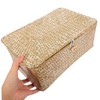 STOBAZA Bamboo Storage Boxes Lids Seagrass Wicker Baskets under Bed