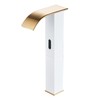 Touchless Bathroom Vessel Faucet Electronic Sensor Automatic Waterfall White Gold