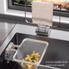 EHERDM Folding Kitchen Sink Drain Strainer with 100Pcs Net Bags
