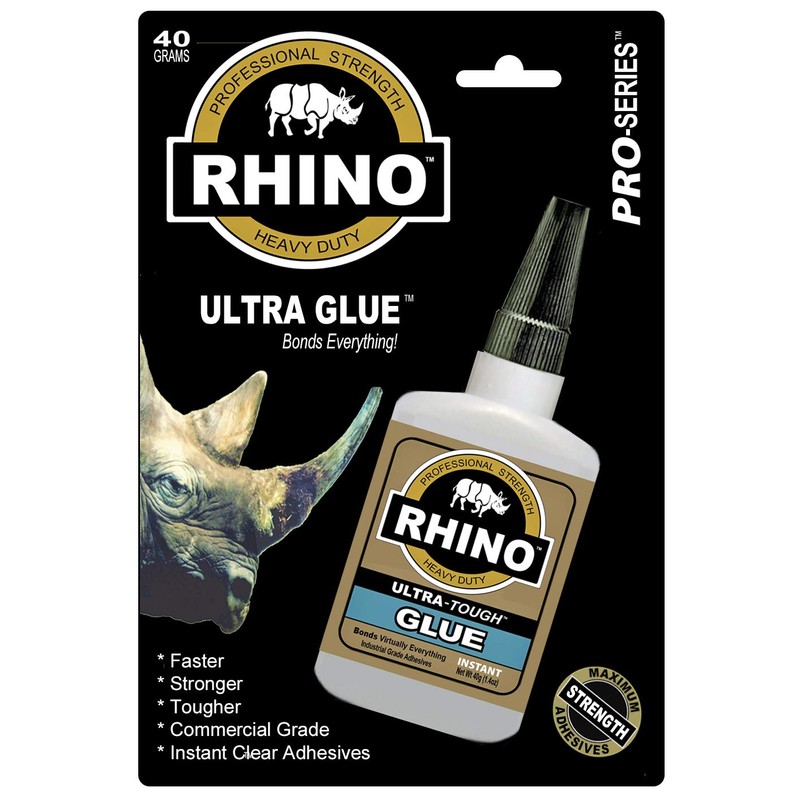 Rhino Glue Gel, Heavy Duty 40 Gram Clear