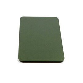 Business Card Size Anodized Aluminum Metal Blanks 2" x 3.55" x 0.04" 1mm Thick (Pack of 10) (Dark Green)