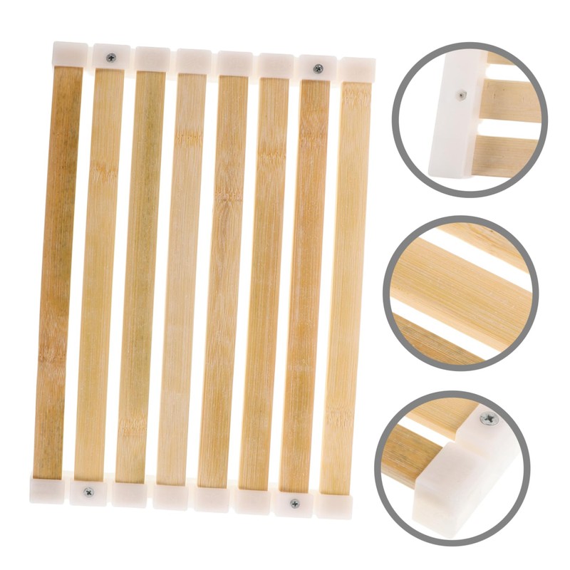 Kisangel Quick-Drying Sauna Seat Cushion Tatami Mat Bamboo Bathroom Spa