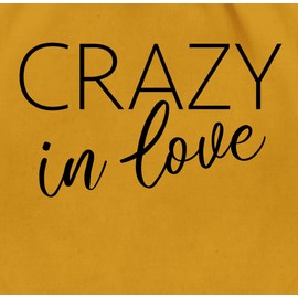 Shirtracer - Gym Bag Backpack - JGA Stag Night Women - Crazy in Love, 08 Mustard Yellow, Unit size