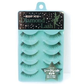 Diamond Lash [Secret Eye] 5 Pairs (For Top Eyelashes) For natural and adult eyes that blend in with your eyelashes