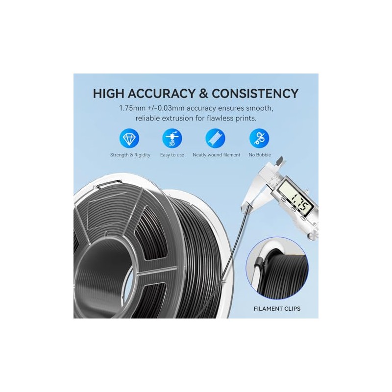 JAYO PA Filament 1.75 mm, Nylon PA6+66 3D Printer Filament