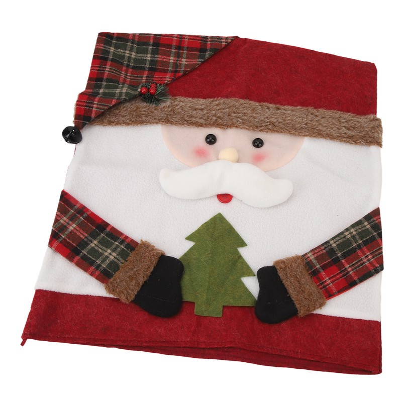 Xmas Dinner Chair Back Covers Easy To Install Soft Anti