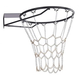 Heavy Duty Galvanized Steel Chain Basketball Net, Durable Heavy Duty Anti-rust Indoor and Outdoor Sporting Goods Basketball Net or Most Standard Hoops