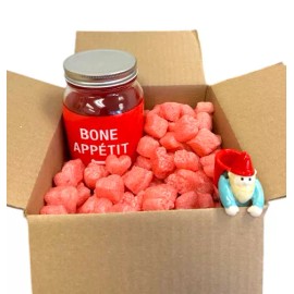 FunPak Red Hearts Biodegradable Packing Peanuts 1.5 cu ft Bag