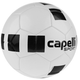 Capelli Sport Soccer Ball Size 5, High School Classic Competition Elite (NFHS) Soccer Ball for Youth and Adult Players, Outdoor and Indoor Training, White/Black