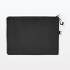 MUJI OHG89A3S Polyester Double Zipper Case Black L