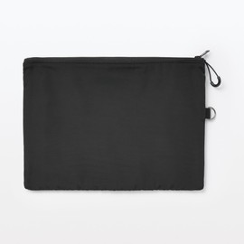 MUJI OHG89A3S Polyester Double Zipper Case Black L