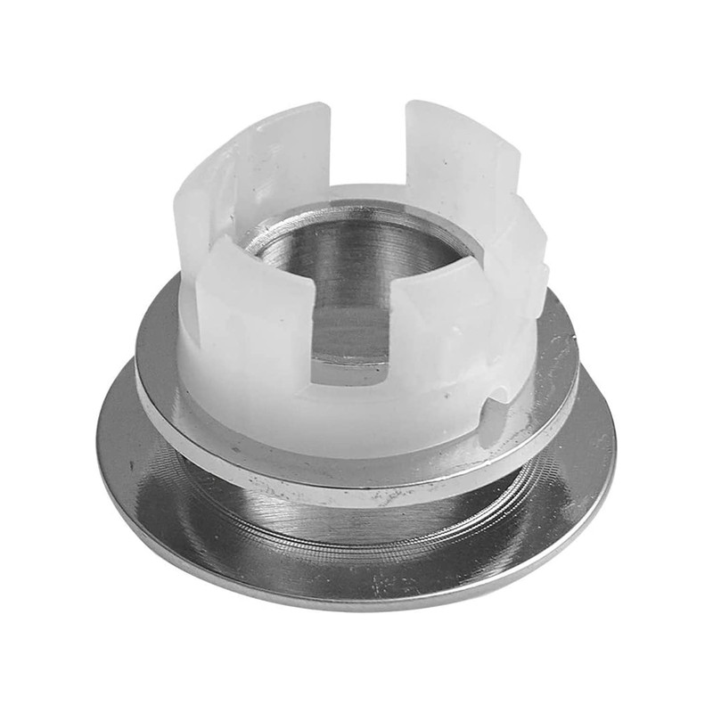 Homevacious Sink Basin Trim Overflow Cover Brushed Nickel Brass Insert