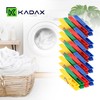 KADAX Clothes Pegs, 20 x Sturdy Plastic Clips, Colourful Sock