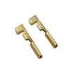 MEETOOT 100pcs 2.8mm Gold Female Spade Crimp Terminal with Insulating