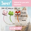 JWPET 3Pcs Catnip Plush Cat Rope Toys Set – Interactive