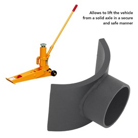 Bottle Jack Adapter, Iron Jack Pad Adapter for Dana 60 70 80, Up to 4 Inch Tubes, Hydraulic Jack Adapter Replacement, Lifting Axles Saddle for Garage, Travel Trailers, RVs