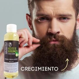 Manup Crecimiento De Barba Aceite De Bergamota 125 Ml Kit 3