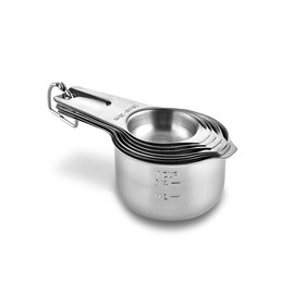 Measuring Cups,Stainless Steel 7 Piece Kitchen Stackable Measuring Set Gadgets tool,For Cooking & Baking,Measure Dry & Wet Ingredients And Liquid (Cups)