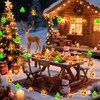 Aogist Christmas String Lights, 16ft 50 LED Battery Powered Reindeer