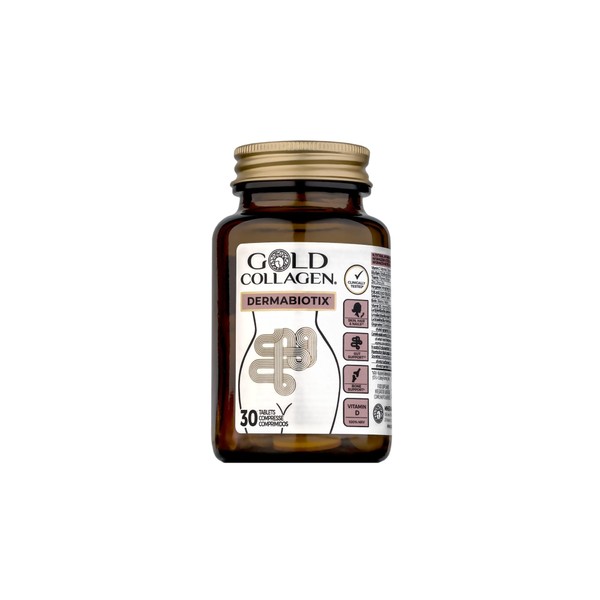 GOLD COLLAGEN Dermabiotix - Probiotics for Gut Health and Hair,