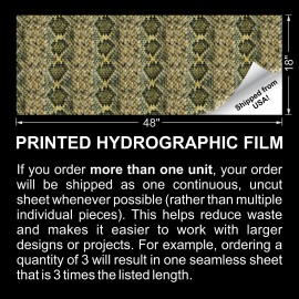 Unbranded Western Diamondback - 18"x48" Hydrographic Film Hydro Dipping Dip Water Transfer