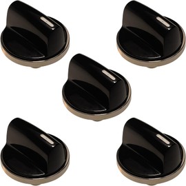 Cooktop Stove Knobs Replacement Part for 00650847 Range Oven Gas Stove Knobs Compatible with BO-SCH Stove NGM3654UC Replaces 1999734 AH3480601 (Pack of 5)