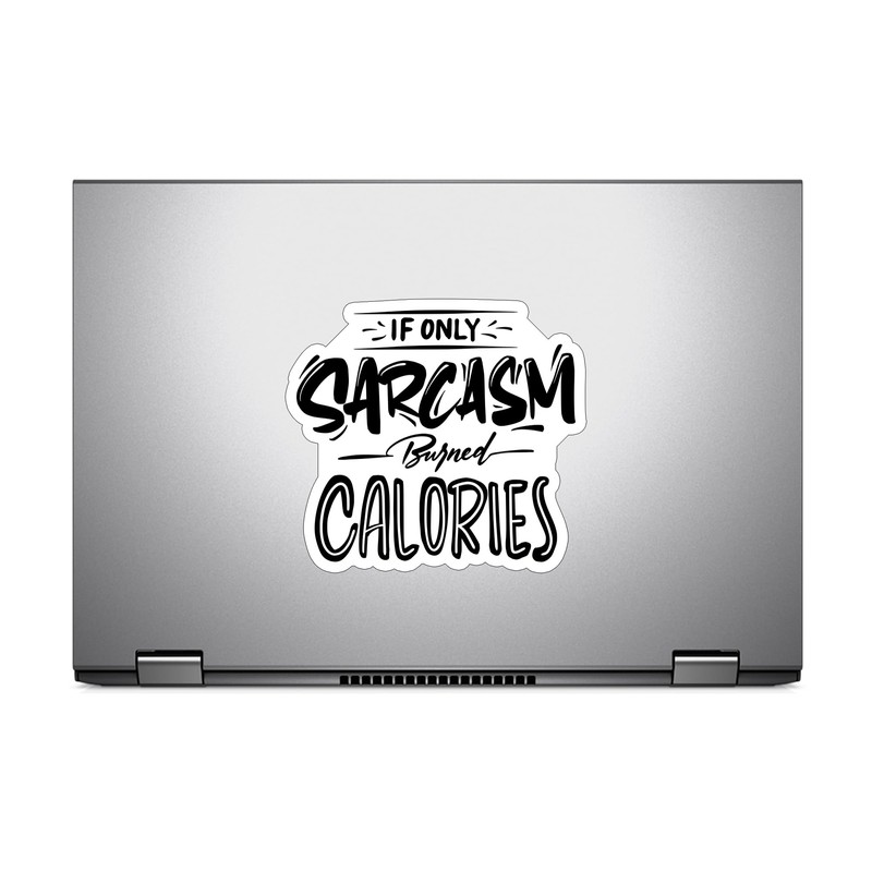 (3PCS) If Only Sarcasm Burned Calories Style 2 Sticker for