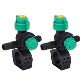 AUNMAS Fan Misting Nozzle, 2Pcs External Thread Agricultural Sprayer Fan Shaped Spraying Nozzle for Garden Watering