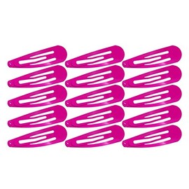 Motanar 50 Pack of Snap Hair Clips Hair Barrettes for Kids, Girls and Women, 50 mm (Rose)