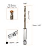 sourcing map 1/4" Hex Shank Drill Bit 7/64" Gold Oxide