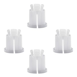 Schläfer 451415 | Universal Rastbuchse Kunststoff Weiß für für Griffe, Zweigriffarmaturen und Ventile passend für Ventilzahnungen Ø 7,5 mm Bad Küche Keller -4 Stück