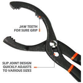 12" Universal Oil Filter Pliers Adjustable Oil Filter Wrench Large Torque Oil Filter Removal Tool Engine Filters Conduit and Fittings
