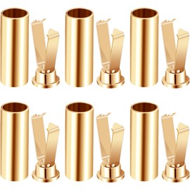 Joez Wonderful 6 Sets Alloy Shoelace Tips, Replacement for Metal Shoe Lace Aglets, Gold Cylindrical Shoestrings Tip, Repair and DIY Accessories for Shoes, Hoodie, Sweaters, Jackets (Gold)