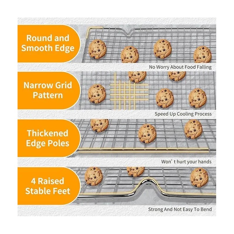 Cooling Racks for Cooking Baking Heavy Duty 10" X 16"